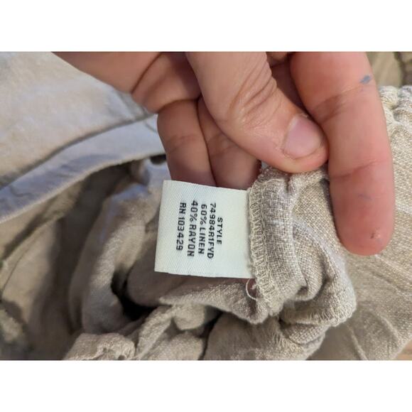 caffe marrakesh linen rayon pants size large - Picture 4 of 6